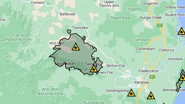 The fire has burned through more than 22,000 hectares. Picture: RFS