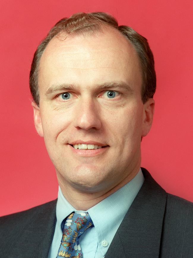 A young Eric Abetz in parliament.