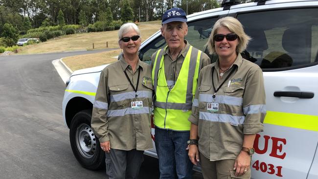 Redlands After-hours Wildlife Ambulance volunteer Peter Tunstall, pictured with (from left) Mave Ruddock and Kathy Barnsdale, has been dedicated to looking after animals. Photo: Paula Shearer.