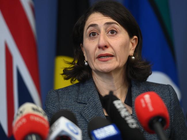 SYDNEY, AUSTRALIA - NewsWire Photos October 1 2021: Premier Gladys Berejiklian resigns after ICAC investigation announcement.Picture: NCA NewsWire / Jeremy Piper