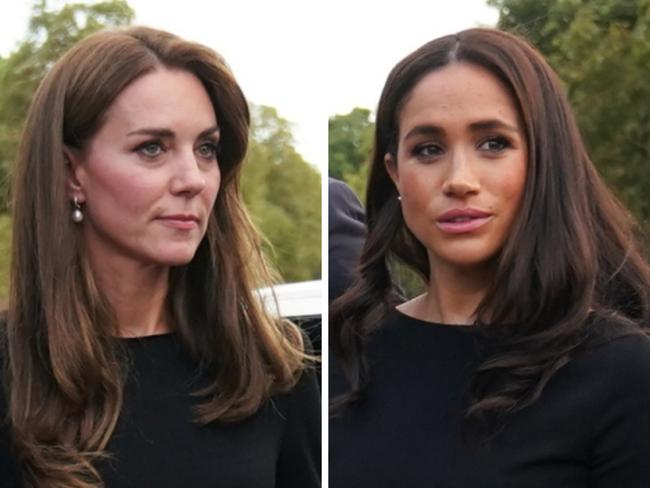 Kate and Meghan on the walkabout.