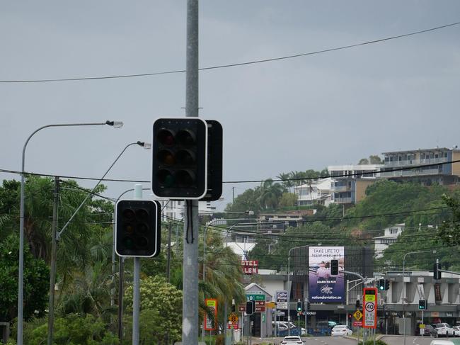 Tropical Cyclone Kirrily 2024: Traffic lights are out on Warburton and Burke Street in North Ward.