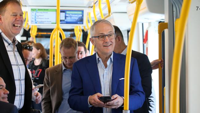 Prime Minister of Australia Malcolm Turnbull is among the 14 million people to have ridden the G. Picture by Scott Fletcher