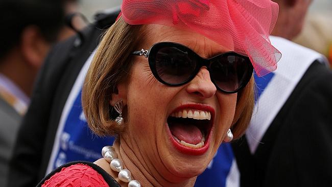 Trainer Gai Waterhouse in the mounting yard