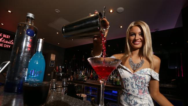 Sin Sity nightclub bar tender Bianca Black. Picture by Scott Fletcher