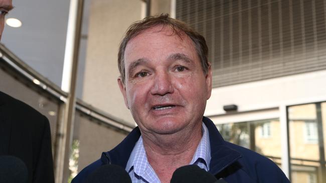 Paul Pisasale outside the Brisbane watchouse. Picture: Philip Norrish