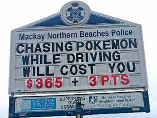 WARNING: Mackay Northern Beaches police are warning drivers they’ll face hefty fines for chasing Pokemon while behind the wheel. Picture: Contributed