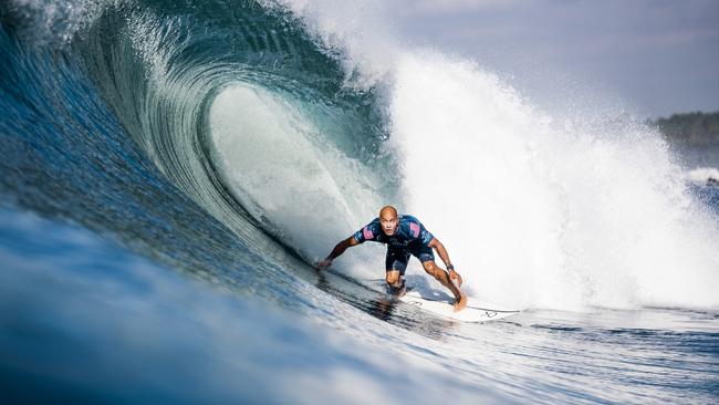 Kelly Slater of the United States is hoping to seize his ‘one chance’ at Olympic Games glory in 2024, with the fight for surfing gold to take place in Tahiti. Picture: Getty Images.