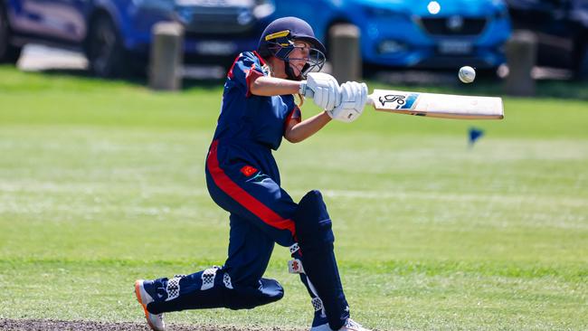 Phoebe Johnston continued her great tournament with the bat. Picture: Peter Yandle - My Action Images