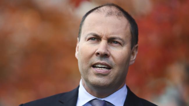 “Disappointed.” Josh Frydenberg speaks in Canberra. Pic: AAP