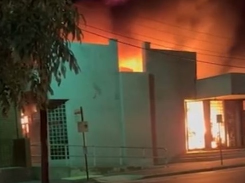 Fire rips through the Adass Israel Synagogue of Melbourne at Ripponlea.