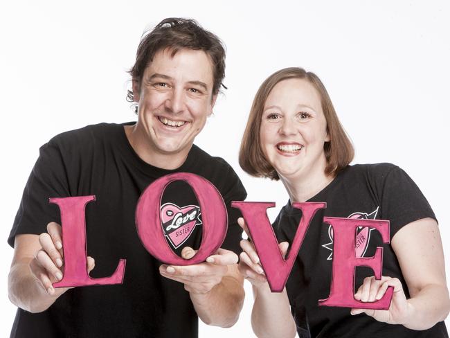 An earlier picture of actor Samuel Johnson and his sister Connie Johnson, who has breast cancer.