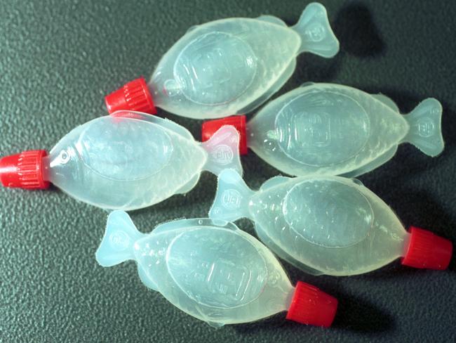 Rave - Please check legals. Liquid drugs such as LSD and GHB come in a variety of different vials, including soy-sauce containers such as these.