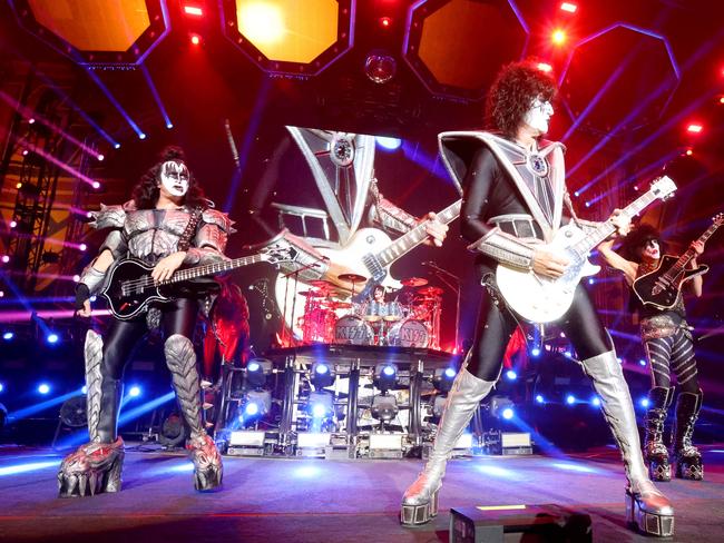 KISS play the Brisbane Entertainment Centre. Picture: Steve Pohlner