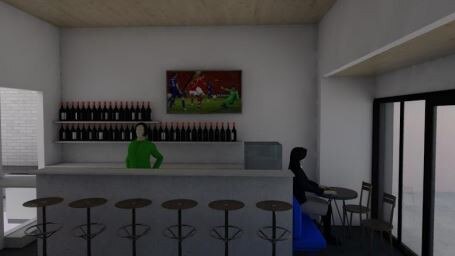 Artist impression of the bar area. Source: DA documents