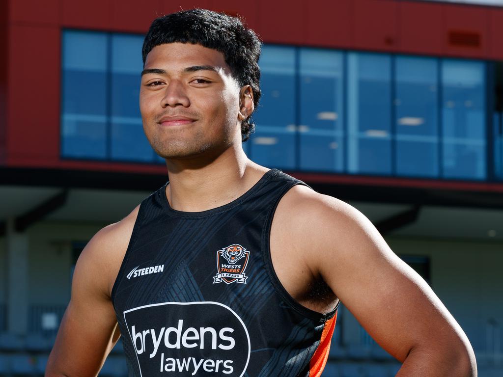 Wests Tigers rising star Heamasi Makasini. Picture: Max Mason-Hubers