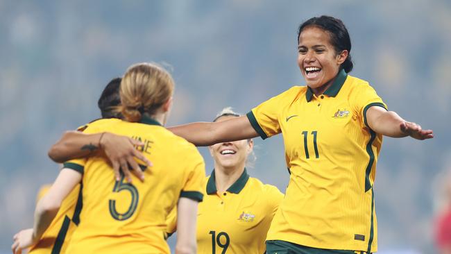 Mary Fowler was a bright light for the Matildas. Picture: Mark Metcalfe/Getty Images