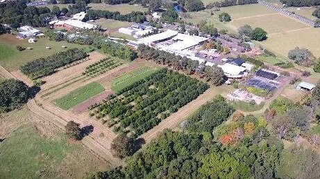 Wollongbar TAFE and the surrounding area.