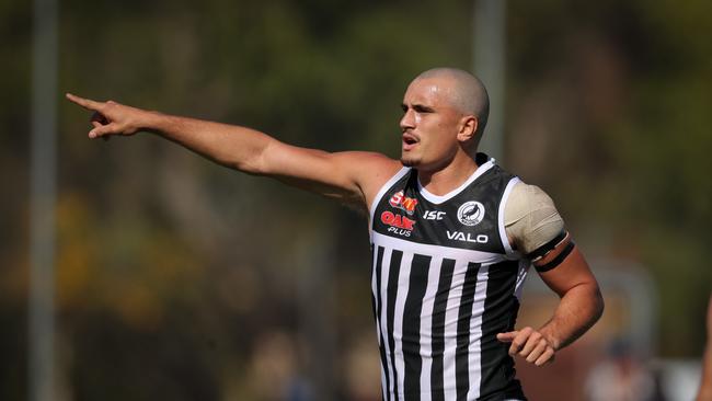 Sam Powell-Pepper in action for the Magpies against Sturt yesterday in the SANFL Picture MATT TURNER.