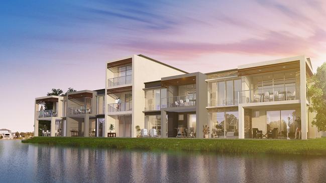 An artist impression of The Harbour Village, one of the stages of Urban Construct and Nifsan’s villa project.