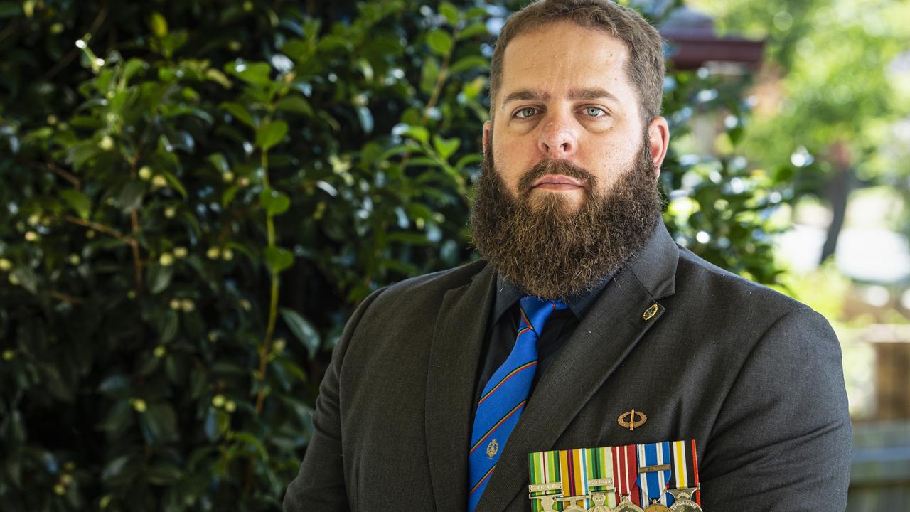 Australian Army veteran Jason Hurst. Picture: Kevin Farmer