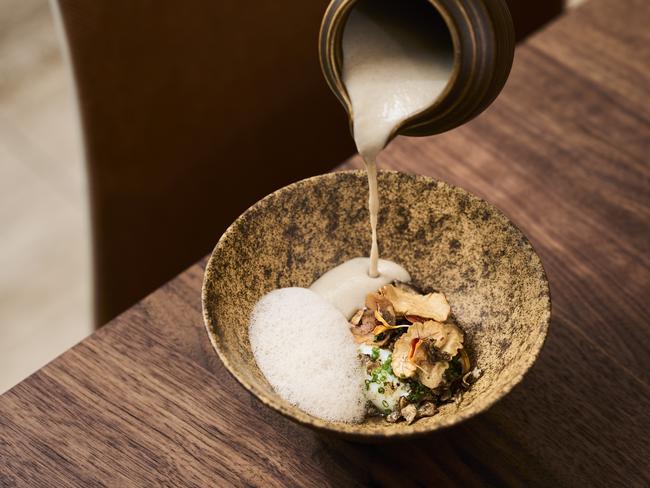 Jerusalem artichoke and chestnut soup.