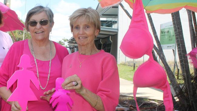 Ballina Breast Cancer Support Group Maureen Fletcher (left) and Sandra Clifford. Photo Graham Broadhead