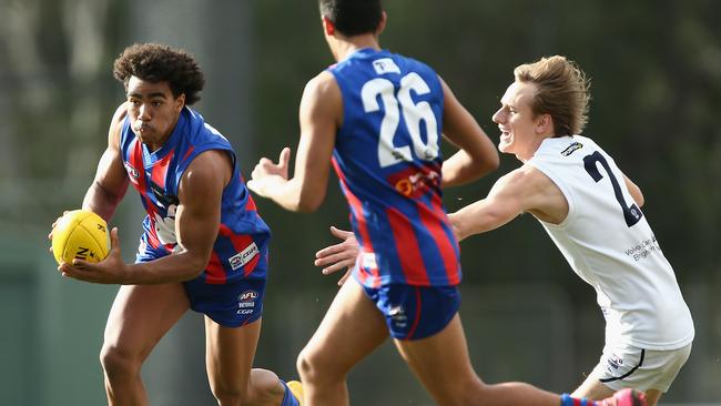 Isaac Quaynor in action for the Oakleigh Chargers. Pic: Getty Images