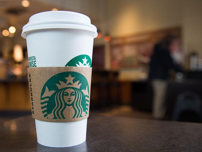 Starbucks will close more than 8000 US stores on May 29 to conduct "racial-bias education”. Picture: AFP