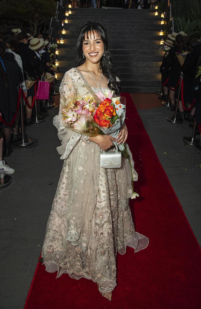 Mashal Imam arrives at The Glennie School formal at Picnic Point, Thursday, September 12, 2024. Picture: Kevin Farmer