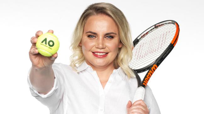 Former Australian tennis player Jelena Dokic, now commentator for the Channel 9.