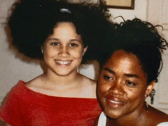 A young Meghan Markle and her mother, Doria Ragland, in pictures shared by Thomas Markle. Picture: Thomas Markle: My Story