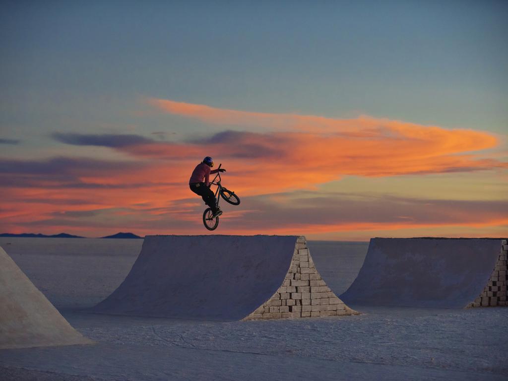 “I would make a line in the Salt Park and would stop for five minutes to catch my breath again,” explains Dhers, a five-time X-Games BMX Park gold medalist to Red Bull. Picture: Camilo Rozo/Red Bull