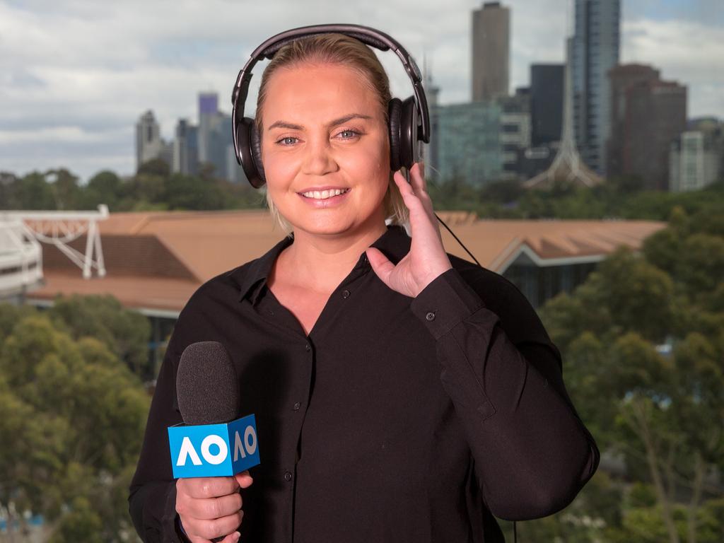 Jelena Dokic at the Australian Open. Picture: Fiona Hamilton/Tennis Australia