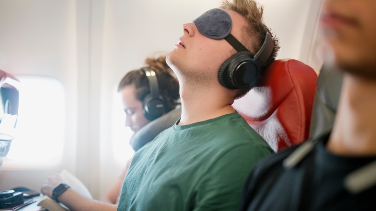 Simple headphone hack to stay comfortable on long haul flights escape