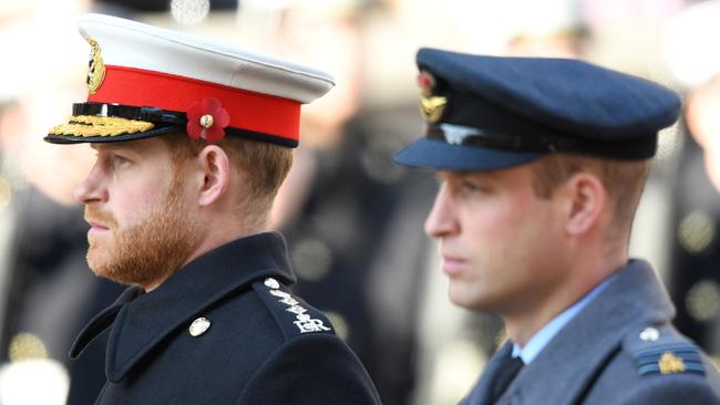 A royal source has revealed Prince Harry feels certain arms of the media are trying to ‘drive a wedge’ between he and his brother, Prince William. Picture: Karwai Tang/WireImage