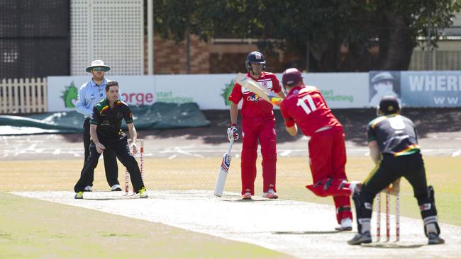 Penrith’s Patrick Jackson bowling in a match against St George in September.