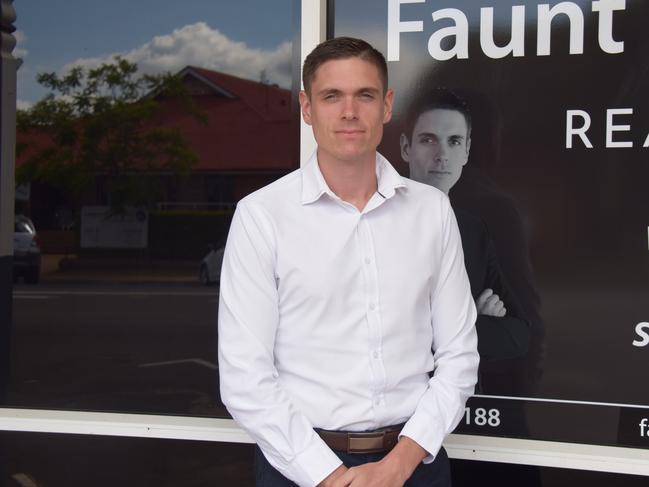 Trent Faunt was recently notified that he is the 58th ranked real estate agent in Queensland. Photo/Tristan Evert