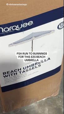 The $35 Beach Umbrella Everyone’s Rushing to Bunnings For!