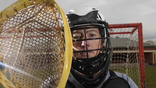 Cath Newman (nee Morphett) playing for Newport women’s team a few years ago.