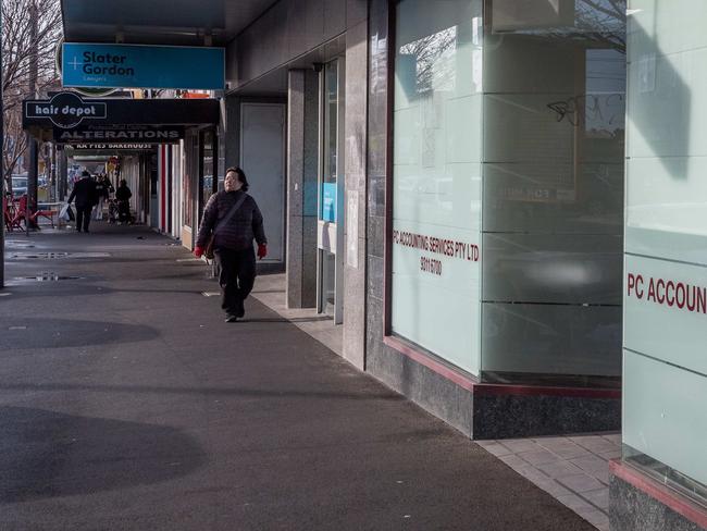 Busy Clarendon St, South Melbourne. Picture: Jake Nowakowski