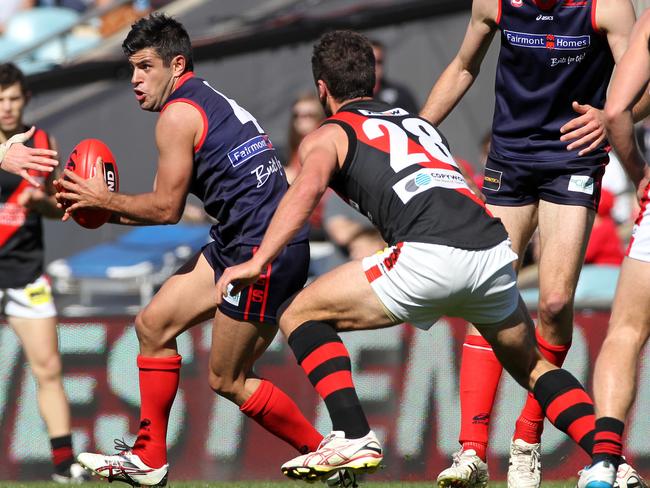 Nathan Batsanis in action during the 2012 SANFL grand final.