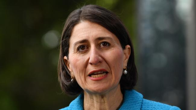 NSW Premier Gladys Berejiklian announcing COVID-19 cases for May 7.