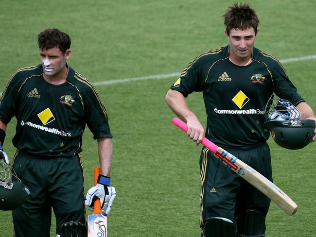 International cricket has not been played in the Territory since 2008 when Australia, featuring batters Michael Hussey and Shaun Marsh, took on Bangladesh at Marrara. Picture: File.