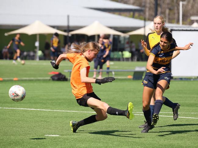 Westfield's Raquel Taoul during the Bill Turner School Football National finals. Picture: Lloyd Turner