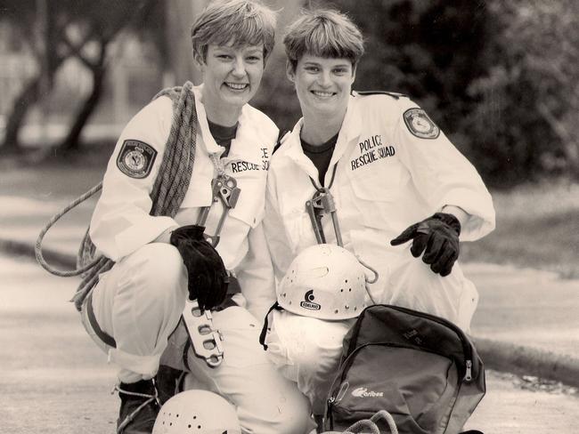 Police Rescue Operators Cindy Milton and Shannon Smith. Picture: Supplied