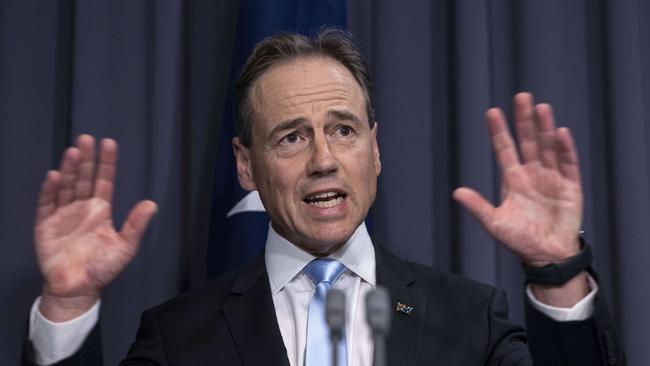 Health Minister Greg Hunt. Picture: Gary Ramage