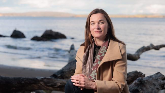 Tasmanian author Katherine Johnson, the winner of The Australian Fiction Prize for her novel set on Maria Island off Tasmania’s east coast. Picture: Peter Mathew