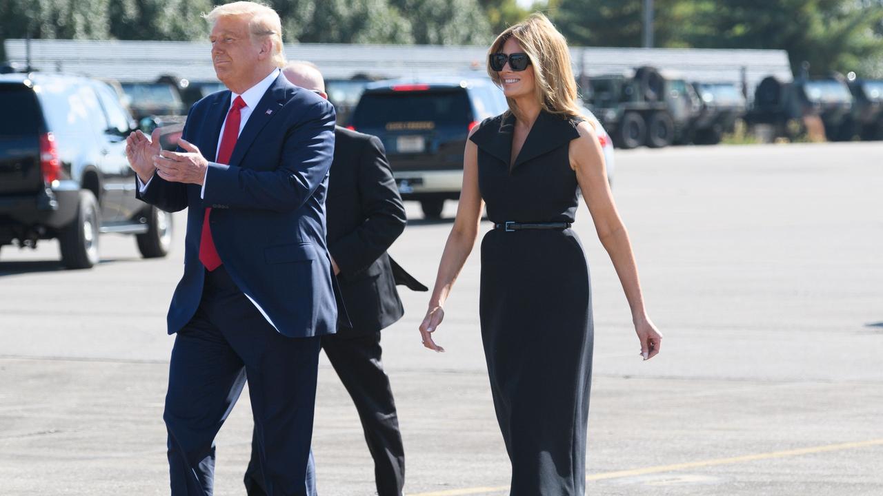 To mark her first appearance, she was stepped out wearing a classic full-length black dress which featured a belt around her waist and a pair of black sunglasses. Picture: Mandel Ngan/AFP