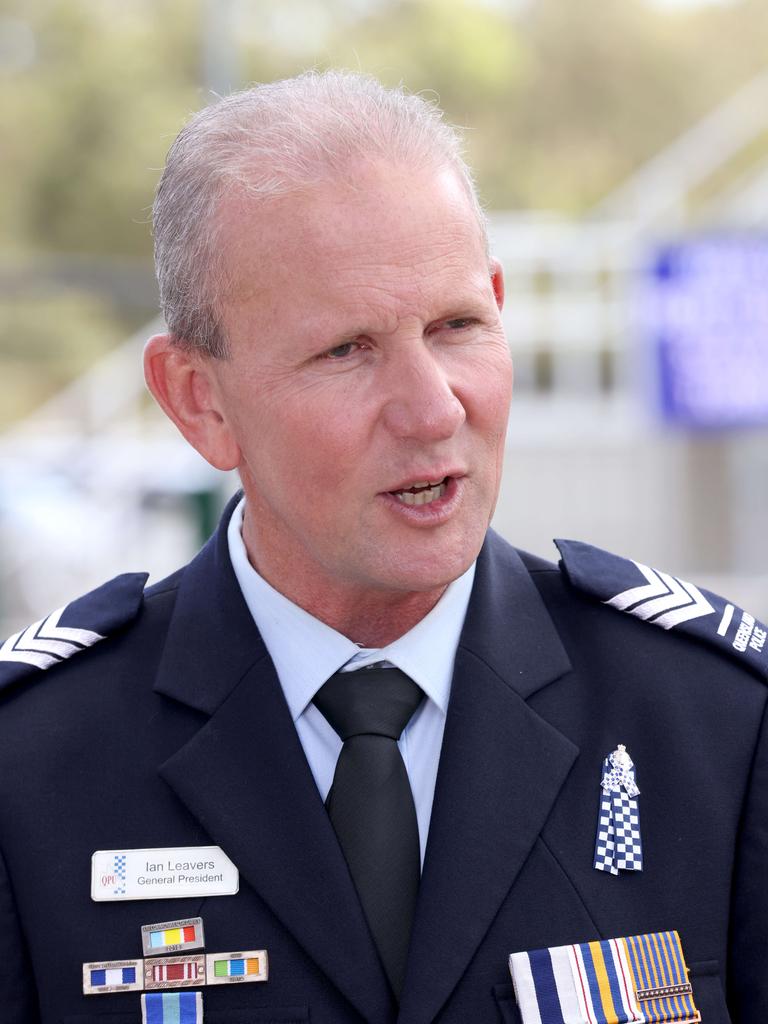 Queensland Police Union president, Ian Leavers has called for children who commit serious crimes to be named and shamed and for the introduction of a judicial complaints commission. Picture: Steve Pohlner